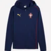UEFA Nations League 2025 Cristiano Ronaldo Portugal Puma Logo Full-Zip Blue Track Jacket