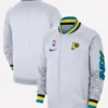2025 Indiana Pacers Nike City Edition Authentic Showtime Performance Full-Zip White Jacket