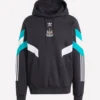 2025 Adidas Newcastle United FC Black Pullover Fleece Hoodie