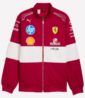 Scuderia Ferrari F1 Puma 2025 Team Red Vintage Jacket