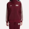 2025 Oasis x Adidas 3 Stripes Maroon Zip-up Track Jacket