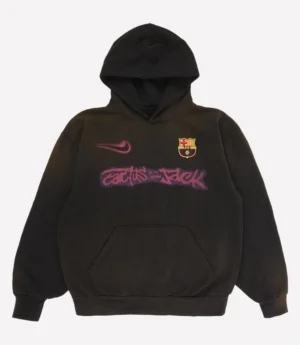 CJ x Nike x FCB Spray Logo Pullover Black Fleece Hoodie