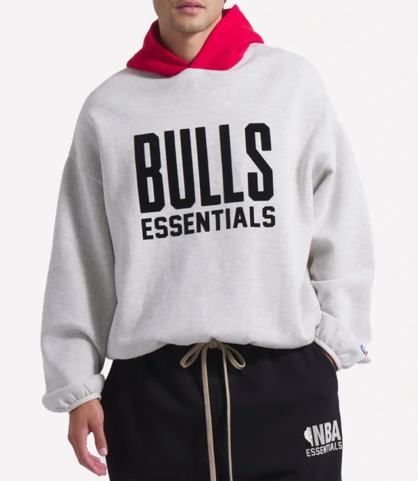 Chicago Bulls Fear of God Hoodie Grey