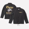 Coors American Needle Coaches Full-Snap Satin Jacket Black