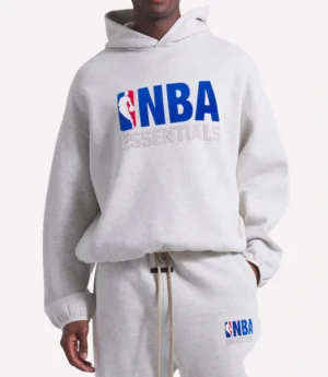 Fear of God Heather Gray NBA x ESSENTIALS Pullover Hoodie