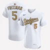 Freddie Freeman Los Angeles Dodgers Nike 2025 Gold Collection Elite Jersey
