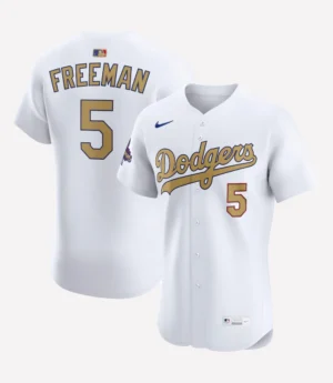 Freddie Freeman Los Angeles Dodgers Nike 2025 Gold Collection Elite Jersey