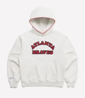 Unisex Madhappy Atlanta Braves Hoodie White