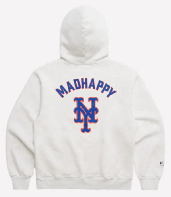 Madhappy & New York Mets Heather Gray Heavyweight Fleece Hoodie