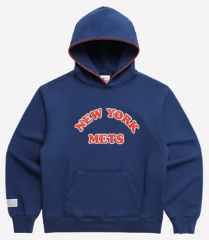 New York Mets Madhappy Cooper Heavyweight Blue Fleece Hoodie