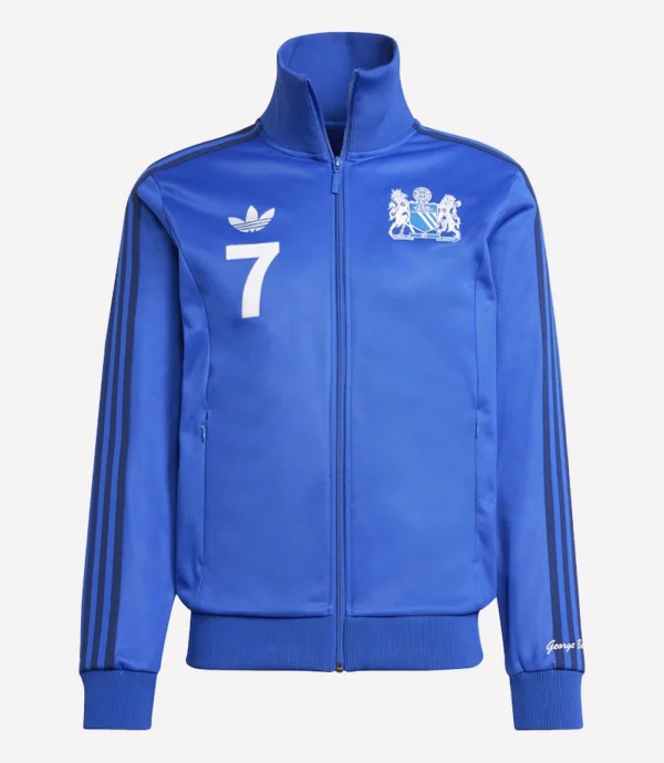 Adidas Manchester United George Best Blue Track Top Jacket
