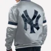 New York Yankees Starter Home Game Satin Full-Snap Varsity Jacket