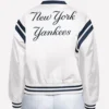 Women's New York Yankees Starter White Varsity Jacket