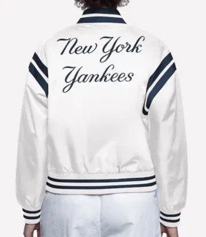 Women's New York Yankees Starter White Varsity Jacket