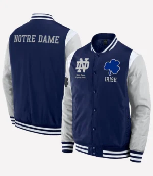 Notre Dame Fighting Irish Full-Snap Bomber Jacket