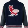 OVO x Oracle Red Bull Racing Full-Snap Navy Varsity Jacket