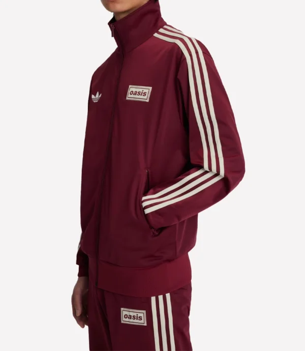Adidas x Oasis Track Jacket Maroon