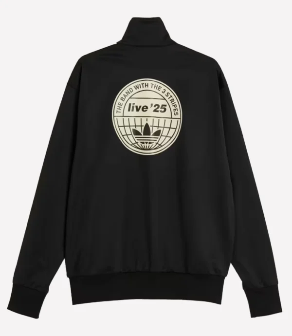 Oasis x Adidas Black Zip-up Track Jacket