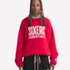 Philadelphia 76ers Fear of God Red NBA x ESSENTIALS Pullover Hoodie
