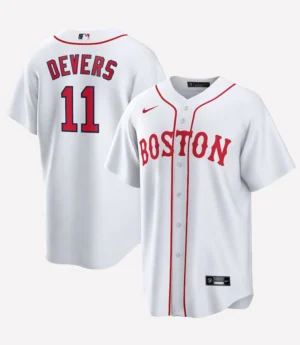 Rafael Devers White Boston Red Sox 2021 Patriots' Day Official Jersey