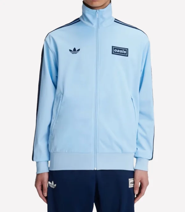Oasis x Adidas Full-Zip Sky Blue Track Jacket