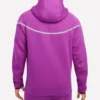 Tech Windrunner Reflective Design Details Fleece Full-Zip Jacket Purple