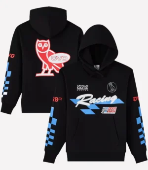 OVO x Oracle Red Bull Racing Finish Line Black Hoodie