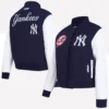 New York Yankees Pro Standard Women's Wool Navy Varsity Jacket
