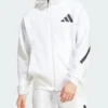 Adidas Z.N.E. Hooded Full-Zip White Track Jacket