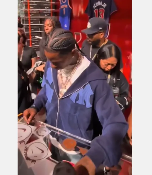 Travis Scott Fanatics Fest Hoodie Blue