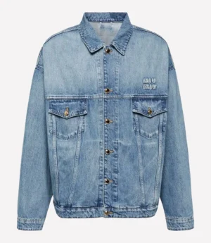 Miu Miu Logo Denim Jacket