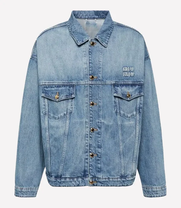 Miu Miu Logo Denim Jacket