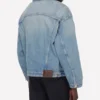 Miu Miu Logo Denim Blue Jacket