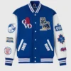 OVO x Chelsea FC Blue Varsity Jacket