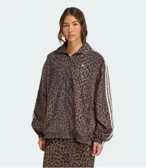 Adidas Leopard Firebird Oversized Track Jacket