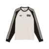 Adidas x Oasis Tour 3-Stripes Long Sleeves T-Shirt beige back