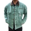 Carhartt Lined Corduroy Collar Hunter Green Workwear Jacket