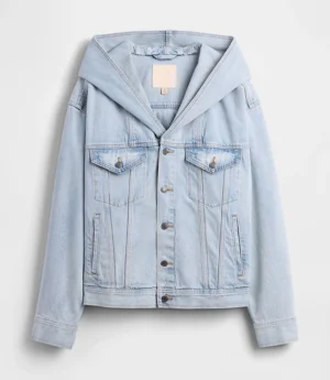 Unisex GAP X BEIS Blue Hooded Denim Jacket