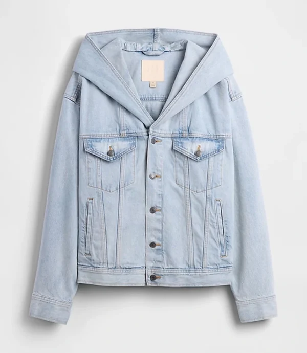 Unisex GAP X BEIS Blue Hooded Denim Jacket