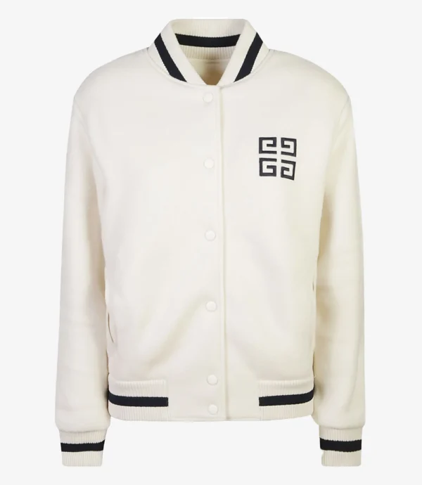 Unisex Givenchy Varsity 4G White bomber jacket