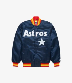 HOMAGE X Starter Houson Astros Satin Bomber Jacket Unisex