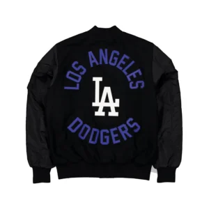 Los Angeles Dodgers x Alpha x New Era Bomber Jacket logo