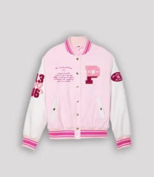 Womens Love Shack Fancy x PINK Varsity Jacket