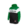 New Era Kelly Green Philadelphia Eagles Throwback Colorblocked Hoodie back