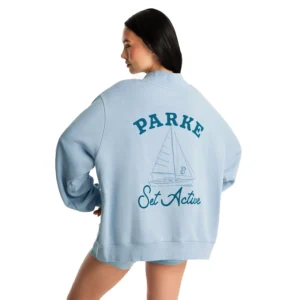 SET x parke Blue Sweatshirt for womens