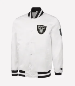 Tom Brady White Raiders Jacket for Sale