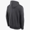 Las Vegas Raiders Anthracite Toss Sweep Performance Grey Hoodie