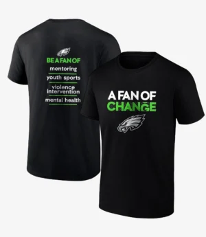 Philadelphia Eagles A Fan Of Change Full Sleeves T-Shirt