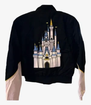 Walt Disney World Bomber Racing Jacket Pink and Black