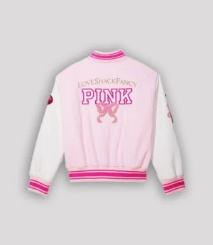Fancy x PINK Boyfriend Varsity Jacket for Women